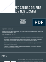 MONITOREO CALIDAD DEL AIRE PM2,5 y NO2