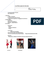 PE Lesson Plan on Cha-Cha Dance