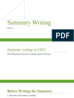 Summary Writing Part 2