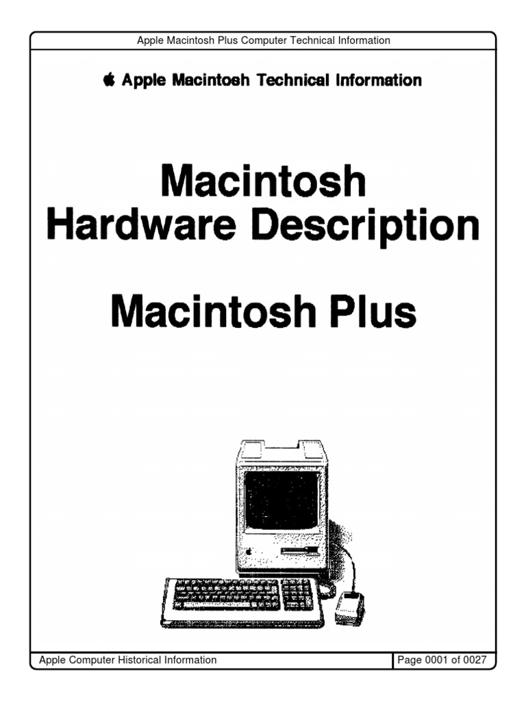 Mac Hardware Info Mac Plus PDF Apple Inc. Computer Related Introductions