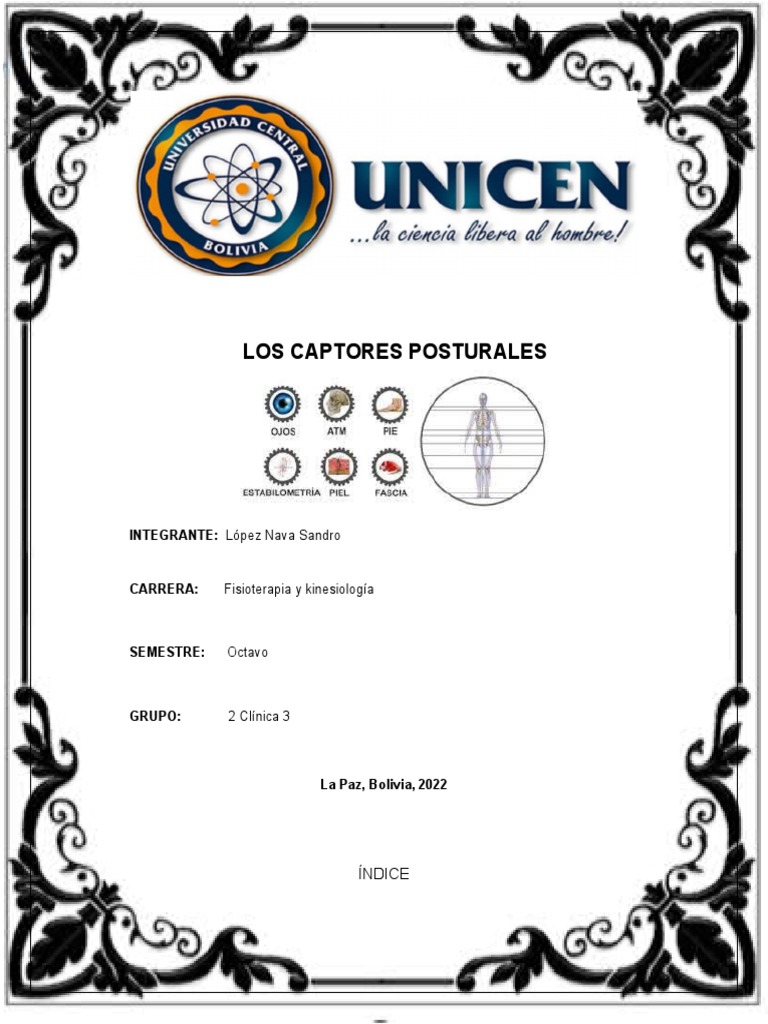 Captores Posturales en Posturología | PDF | Medicina CLINICA | Neurociencia