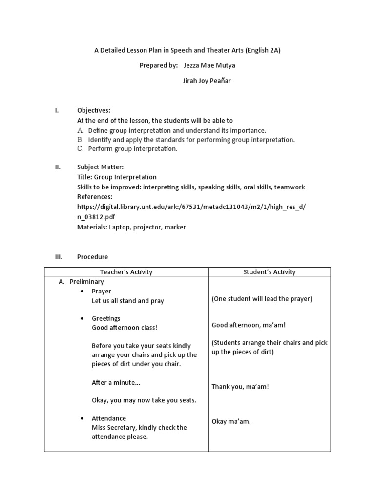 Group Interpretation in Speech Arts | PDF | Pedagogy | Education Theory