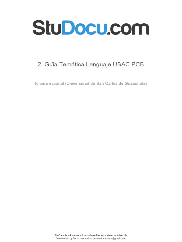 Temarios Lenguaje USAC 2022 | PDF | Comunicación | Lingüística