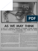 As We May Think - Vannevar Bush - Publicação Original