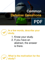 Possible Defense Questions and Answers