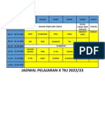 Jadwal Mapel X TKJ