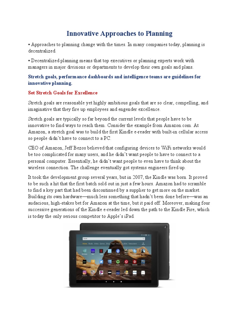 Innovative Planning Strategies for Success | PDF | Amazon Kindle ...