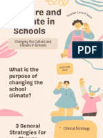 Changing School Culture and Climate