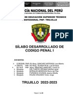 Codigo Penal I Silabo Desarrollado Aprobado