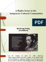 Indigenous Cultural Communities Human Rights Issues