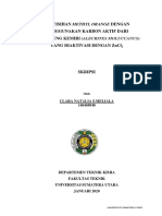 Penyisihan Methyl Orange Dengan Menggunakan Karbon Aktif Dari Tempurung Kemiri (Yang Diaktivasi Dengan ZNCL