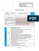 2 Course Curriculum - Training of Trainers - TA02