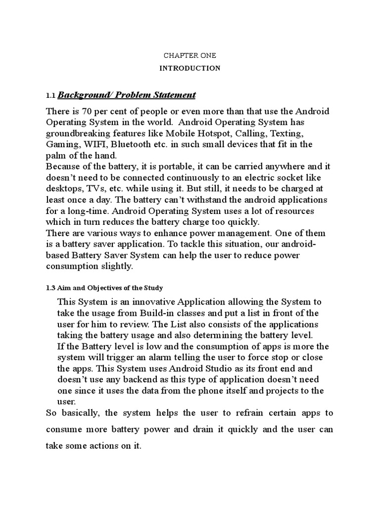 Astro s project on android battery saver system pdf android