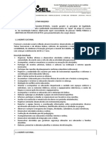 Processo seletivo para agente cultural e instrutores