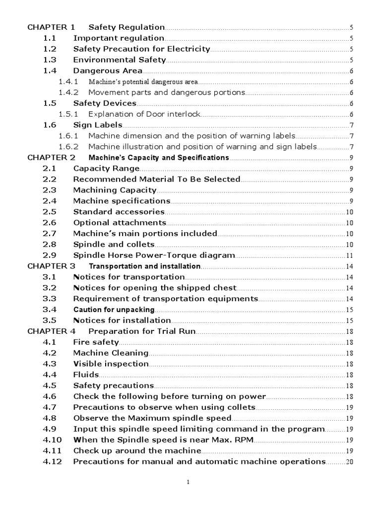 Tsugami Machine Instruction Manual | PDF | Numerical Control | Fire Safety