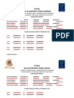 Rol de Partidos Comercio 2022