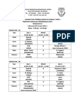 Jadual PDPR T5 2021