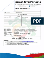 Formulir Pendaftaran Pembinaan 2023