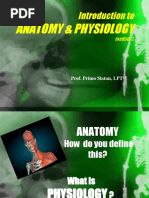 INTRO-TO-ANATOMY - PHYSIOLOGY Lecture