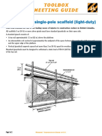 TBM Guide - Guardrails Single Pole Scaffold