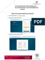 Guía Docente para Crear Una Cuenta Personal en Pearson, Activar El Libro Offline y Las Aplicaciones en El Celular