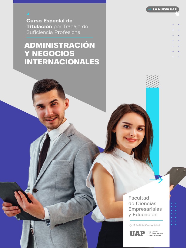 Brochure - ADMINISTRACIÓN Y NEGOCIOS INTERNACIONALES | PDF | Logística ...