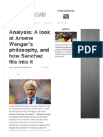 Analysis: A Look at Arsene Wenger's Philosophy, and How Sanchez Fits Into It - Licence To Roam