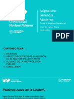 U1-Tema 1-Gerencia Moderna Actualizado Al 2022