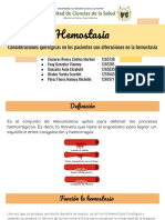 Consideraciones quirúrgicas en pacientes con alteraciones en la hemostasia