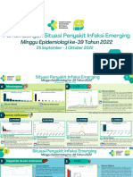 Perkembangan Situasi Penyakit Infeksi Emerging Minggu Epidemiologi Ke-39 Tahun 2022