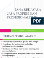 Wirausaha Jasa Profesi Dan Profesionalisme