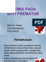 ANEMIA PADA BAYI PREMATUR