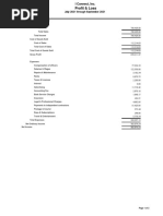 Balance Sheet and Profit & Loss September