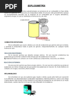Límites de Explosividad en Mezclas Gaseosas | PDF