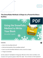 The Snowflake Method - 6 Steps To A Powerful Story Outline