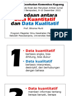 Data Kuanttatif Vs Data Kualitatif - Prof Bhisma Murti