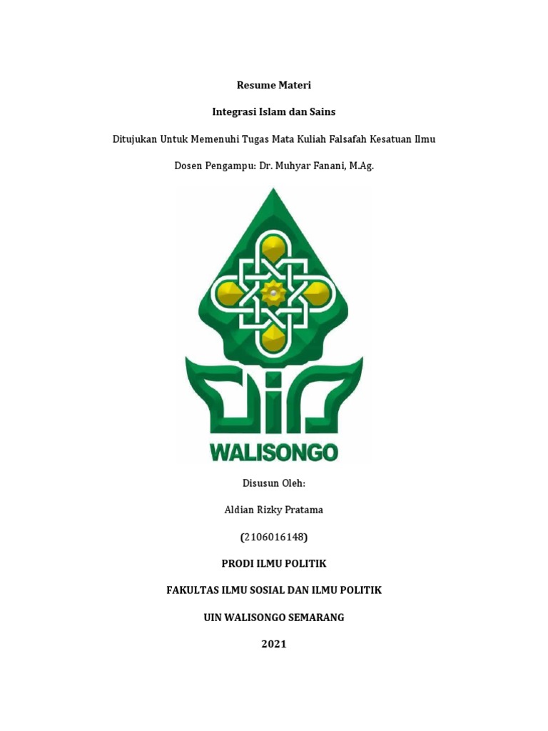 Integrasi Islam dan Sains dalam Filsafat | PDF