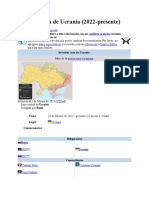 Invasión Rusa de Ucrania (2022-Presente) : Este Artículo Se Refiere o Está Relacionado Con Un Reciente o en Curso