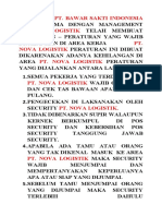 Pt. Bawar Sakti Indonesia PT - Nova Logistik PT. Nova Logistik Pt. Nova Logistik