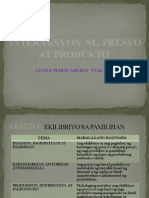 Interaksyon NG Presyo at Produkto Grade 9