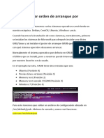 Cambiar El Orden de Arranque en GRUB