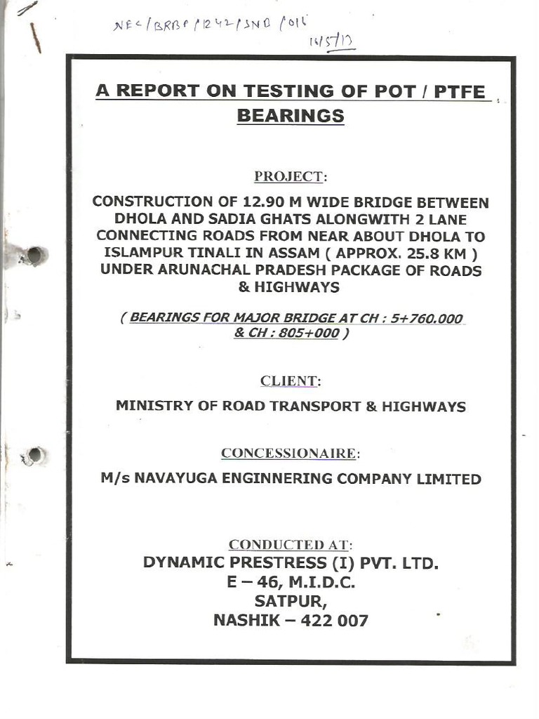 PTFE Bearing Reports PDF