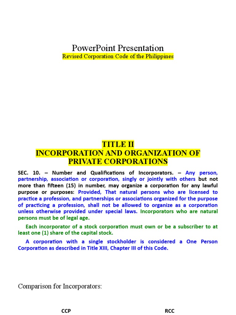 Powerpoint 2 Busness Laws and Regulations | PDF | Corporations | Stocks