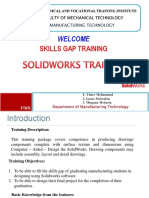 Training on Designing Using SolidWorks Software