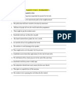 Passive Voice Worksheet NR 2