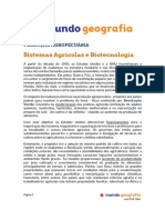 Sistemas Agrícolas e Biotecnologia: Produção Agropecuária