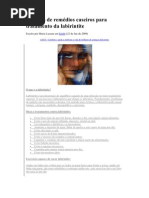 Receitas de remédios caseiros para tratamento da labirintite