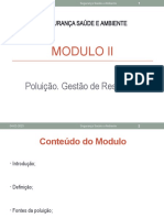MODULO II - Poluição, Gestao de Residuos