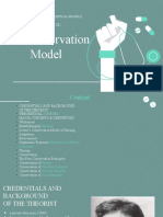 CHAPTER 12 - The Conservation Model