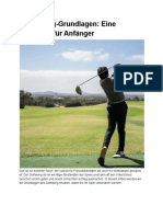 Golfswing-Grundlagen - Eine Anleitung Für Anfänger